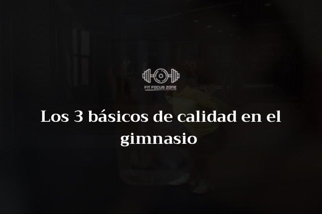 Los 3 Básicos De Calidad En El Gym – 11